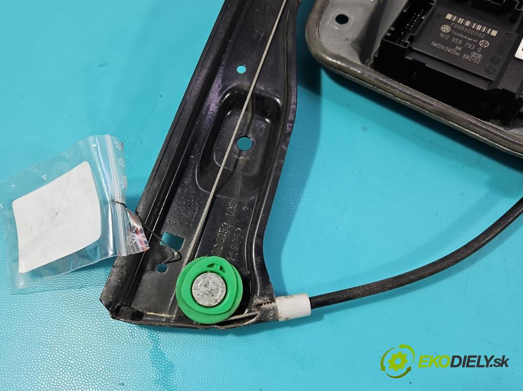 Vw Golf V 2003-2009 1.4 FSI 90 HP manual 66 kW 1390 cm3 5- mechanizmus okna predné ľavý 1K0959793G