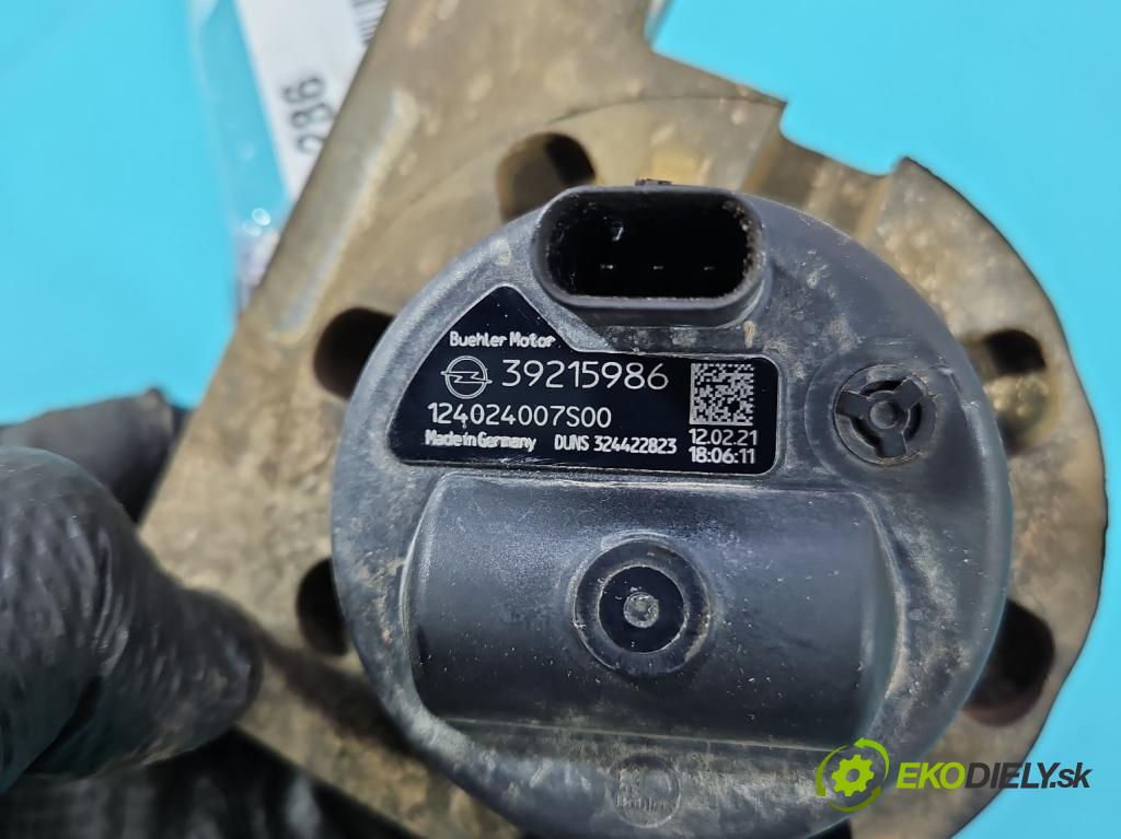 Opel Astra V  2015-2022 1.5 cdti 122 hp manual 90 kW 1496 cm3 5- čerpadlo oběh: vody 39215986