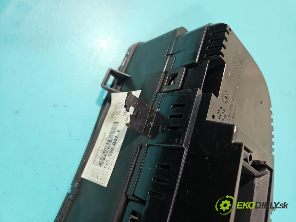 Vw Golf V 2003-2009 1.4 FSI 90 HP manual 66 kW 1390 cm3 5- prístrojovka/ budíky 1K0920862H (Prístrojová doska)