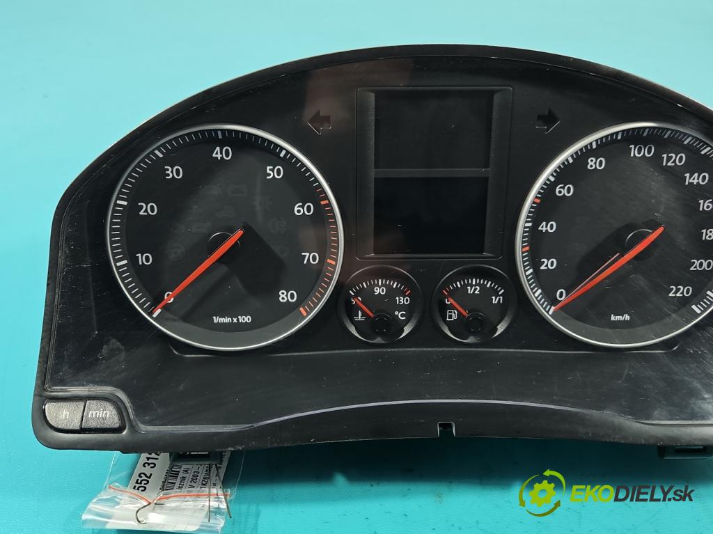 Vw Golf V 2003-2009 1.4 FSI 90 HP manual 66 kW 1390 cm3 5- prístrojovka/ budíky 1K0920862H (Prístrojová doska)