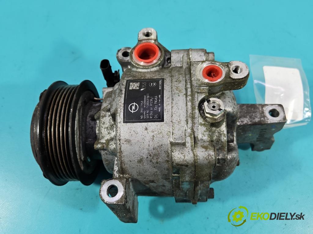 Opel Astra V  2015-2022 1.5 cdti 122 hp manual 90 kW 1496 cm3 5- Kompresor: klíma 39217353 (Kompresor klimatizace)