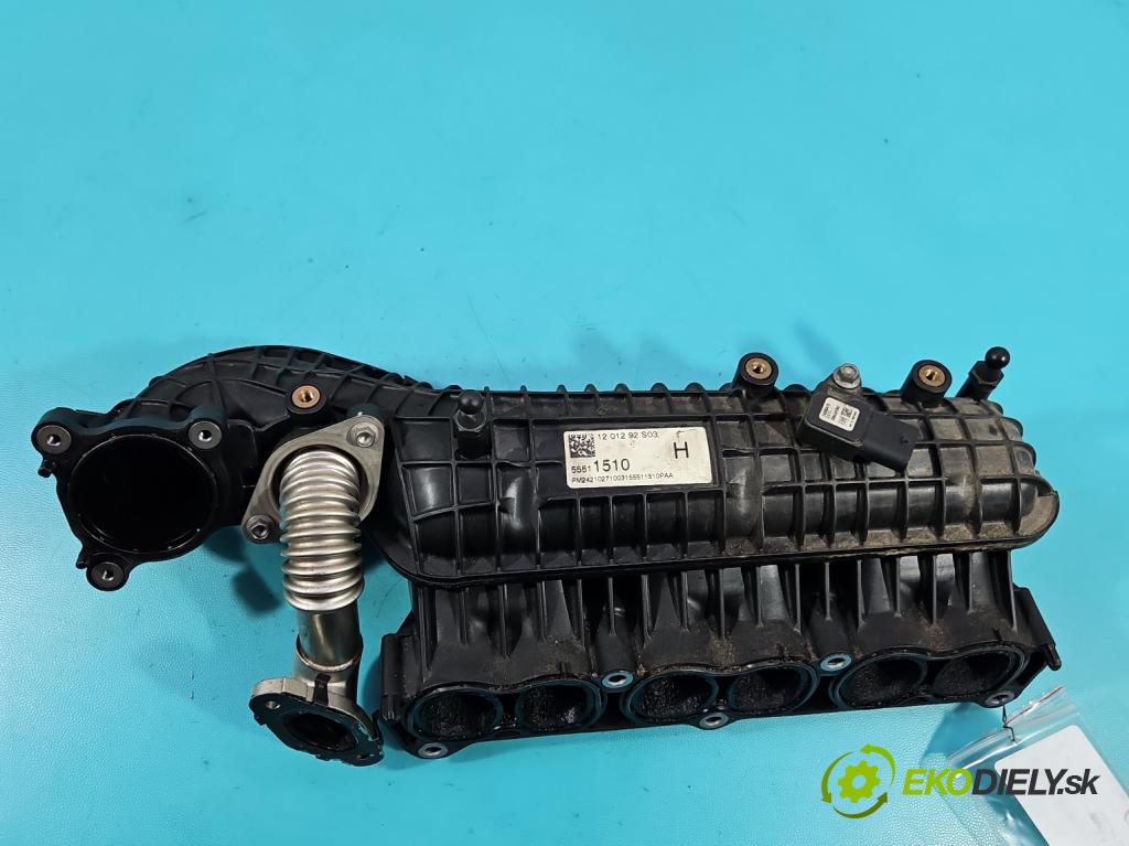 Opel Astra V  2015-2022 1.5 cdti 122 hp manual 90 kW 1496 cm3 5- potrubí sací 55511510 (Sací potrubí)