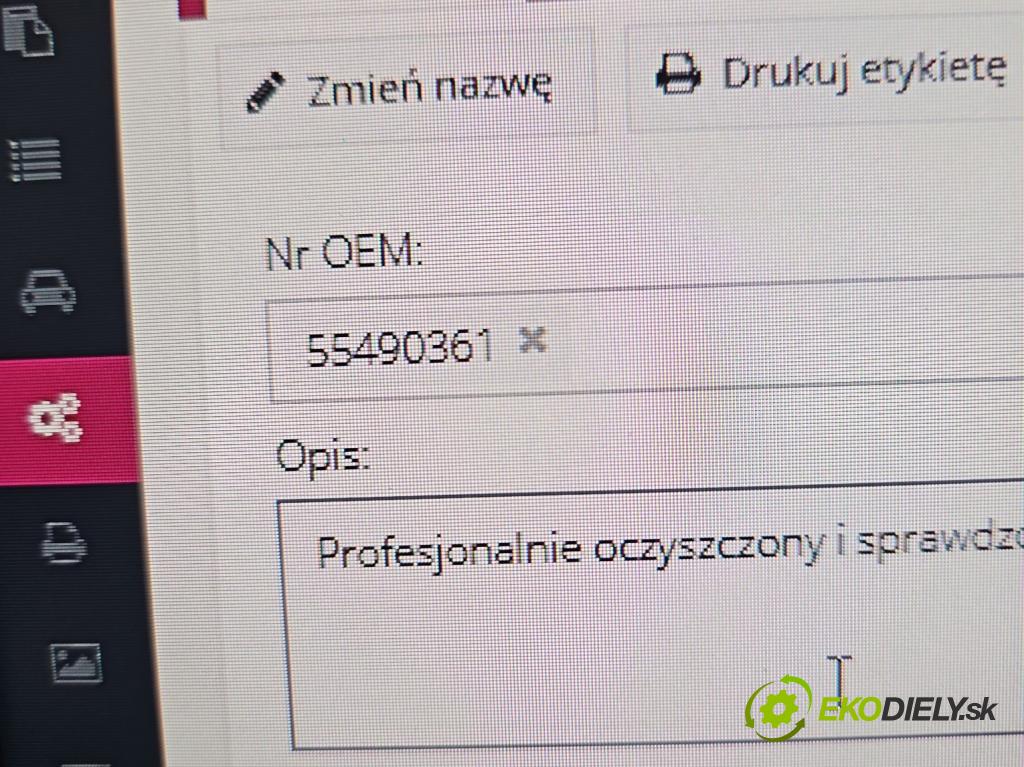 Opel Astra V  2015-2022 1.5 cdti 122 hp manual 90 kW 1496 cm3 5- vstřikovač 55490361 (Vstřikovač paliva)