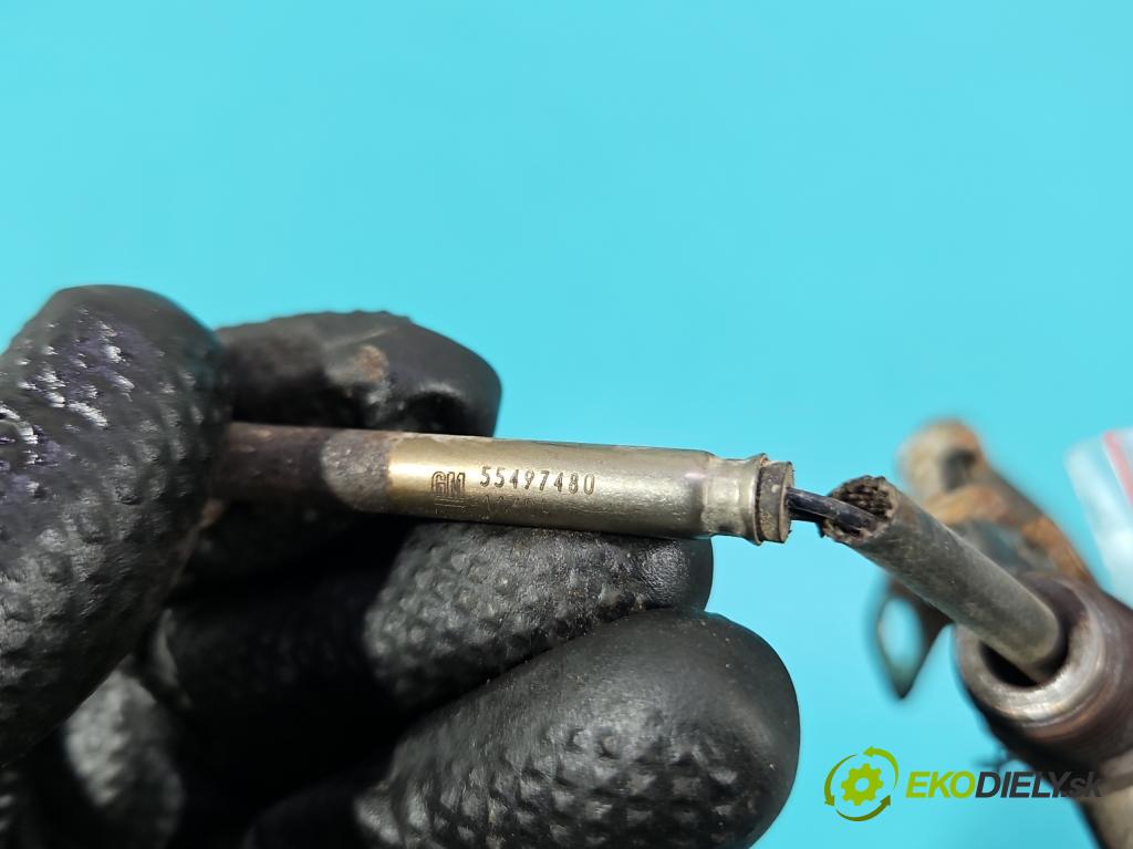 Opel Astra V  2015-2022 1.5 cdti 122 hp manual 90 kW 1496 cm3 5- snímač teploty spalin 55497480 (Snímač)