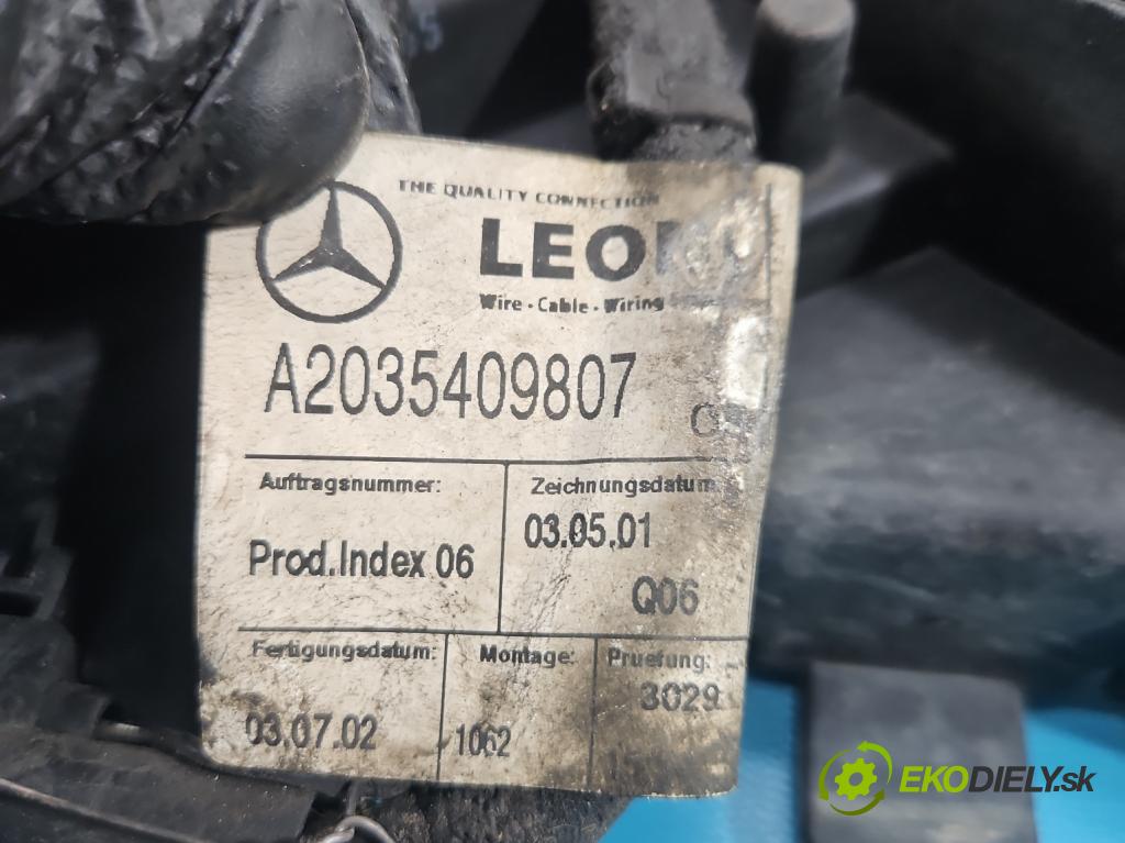 Mercedes C W203 2000-2007 1.8 kompressor 143 hp manual 105 kW 1796 cm3 4- ventilátor chladič A2035409807