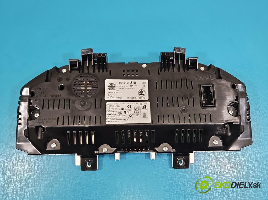 Skoda Kamiq 1.0 TSI 116 HP automatic 85 kW 999 cm3 5- prístrojovka/ budíky 654920310 (Prístrojová doska)