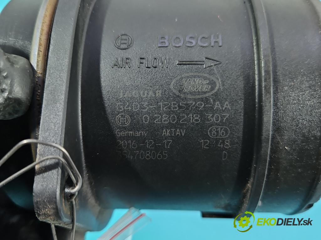Land rover Discovery Sport 2014-2019 L550 2.0d 150 HP automatic 110 kW 1999 cm3 5- průtokoměr: G4D3-12B579-AA (Váha vzduchu)
