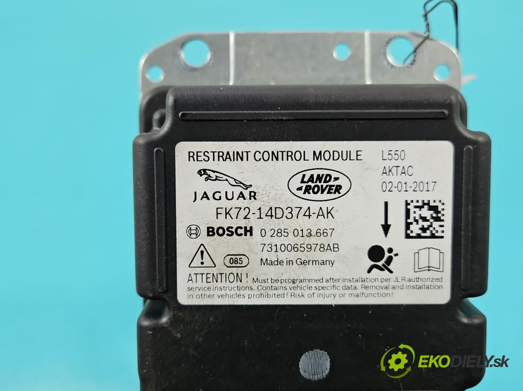Land rover Discovery Sport 2014-2019 L550 2.0d 150 HP automatic 110 kW 1999 cm3 5- riadiaca jednotka vankúše: FK72-14D374-AK