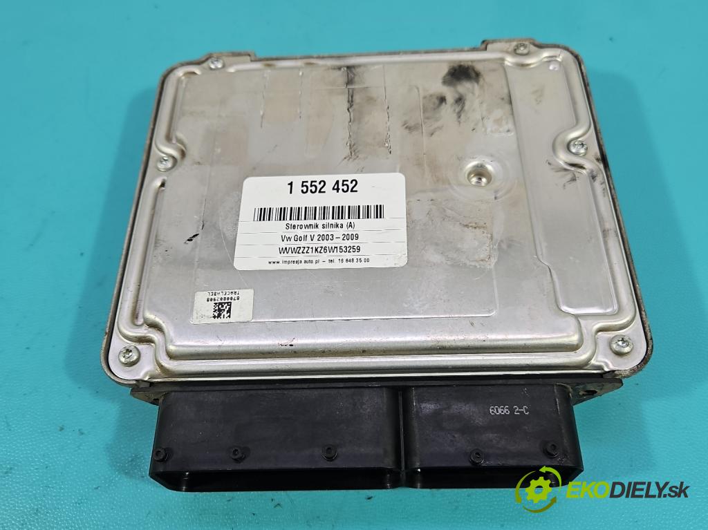 Vw Golf V 2003-2009 1.4 FSI 90 HP manual 66 kW 1390 cm3 5- riadiaca jednotka motora 03C906056AJ