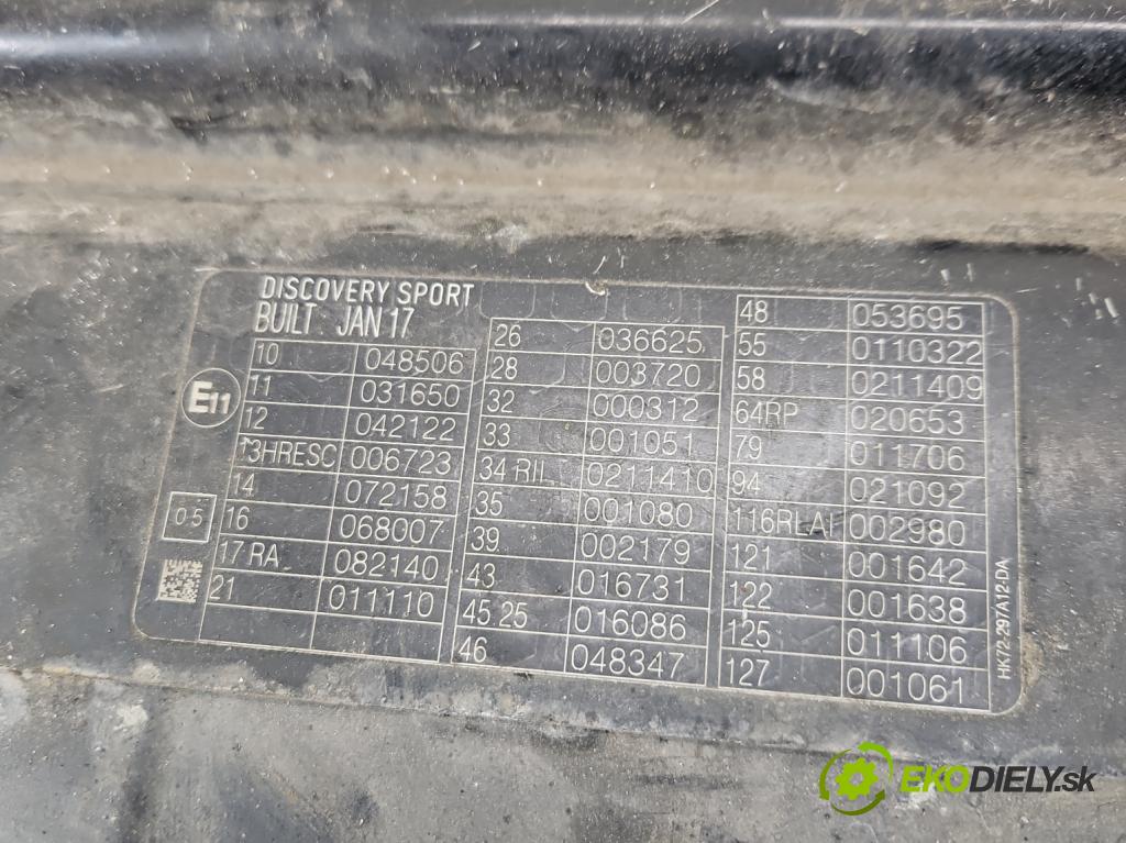Land rover Discovery Sport 2014-2019 L550 2.0d 150 HP automatic 110 kW 1999 cm3 5- pas predný CPLA-18N969-BC (Výstuha predná)