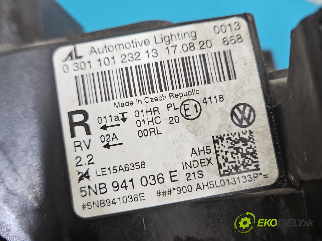 Vw Tiguan II 2016-2024 1.5 TSI 150 hp automatic 110 kW 1498 cm3 5- světlo pravý 5NB941036E (Pravé přední světlo)