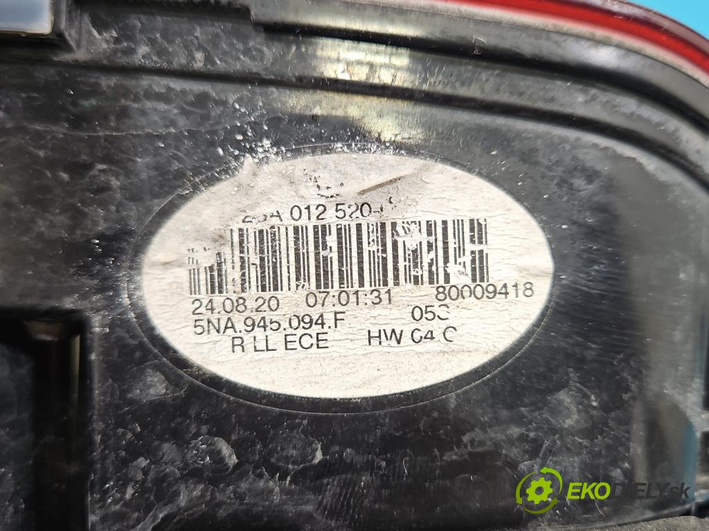 Vw Tiguan II 2016-2024 1.5 TSI 150 hp automatic 110 kW 1498 cm3 5- světlo zadní pravé 5NA945094F (Klika dveří ostatní)