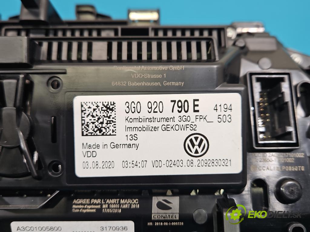 Vw Tiguan II 2016-2024 1.5 TSI 150 HP automatic 110 kW 1498 cm3 5- prístrojovka/ budíky 3G0920790E (Prístrojová doska)