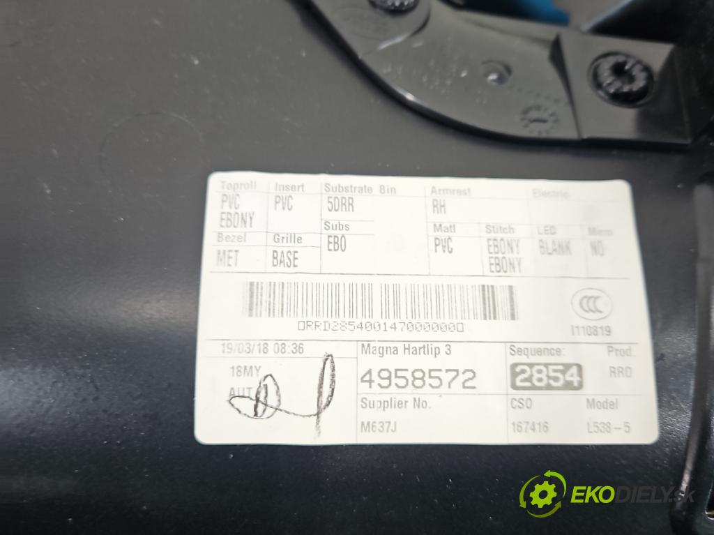 Land rover Range Rover Evoque I 2011-2018 2.0 td 150 HP automatic 110 kW 1999 cm3 5- Čalounictví: dvere zadné pravé