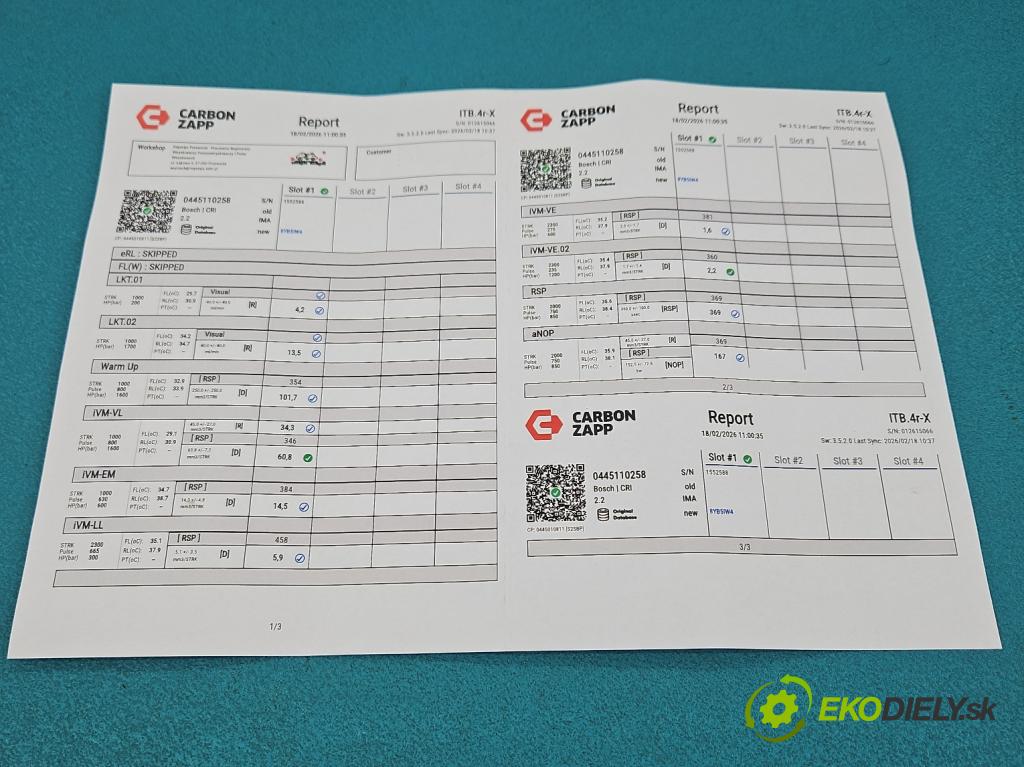 Kia Ceed I 2006-2012 2.0 crdi 140 HP manual 103 kW 1991 cm3 5- vstrek 0445110258 (Vstrekovač paliva)