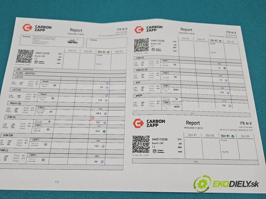 Kia Ceed I 2006-2012 2.0 crdi 140 HP manual 103 kW 1991 cm3 5- vstrek 0445110258 (Vstrekovač paliva)