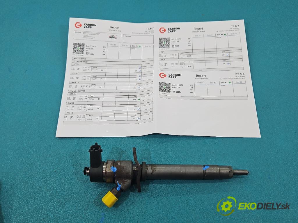 Volvo S60 I 2000-2010 2.4 D5 163 HP manual 120 kW 2401 cm3 4- vstrek 0445110078 (Vstrekovač paliva)