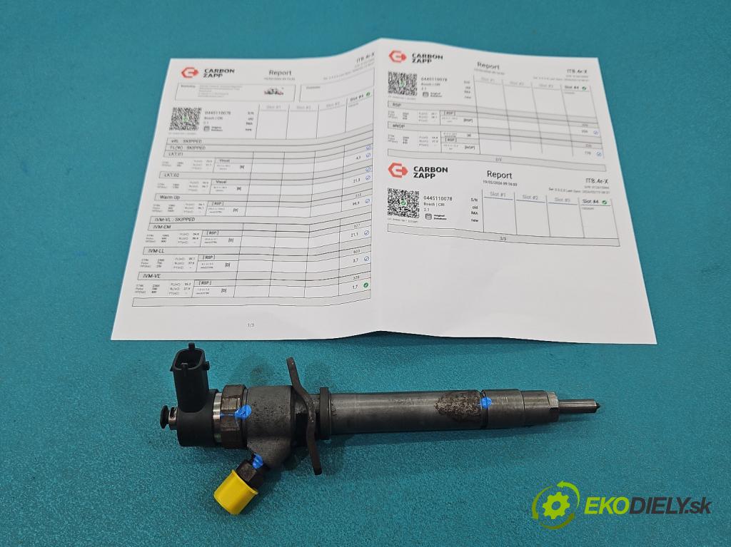 Volvo S60 I 2000-2010 2.4 D5 163 HP manual 120 kW 2401 cm3 4- vstrek 0445110078 (Vstrekovač paliva)