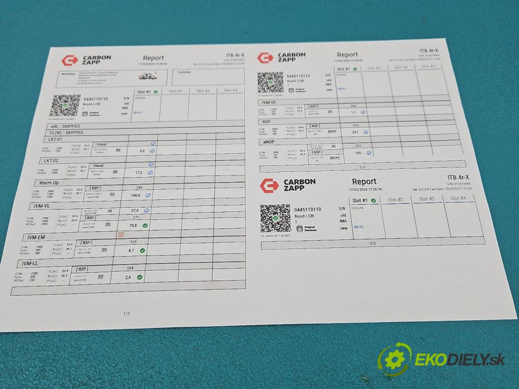 Renault Scenic II 2003-2009 1.9d 120 hp manual 88 kW 1870 cm3 5- vstřikovač 0445110110 (Vstřikovač paliva)