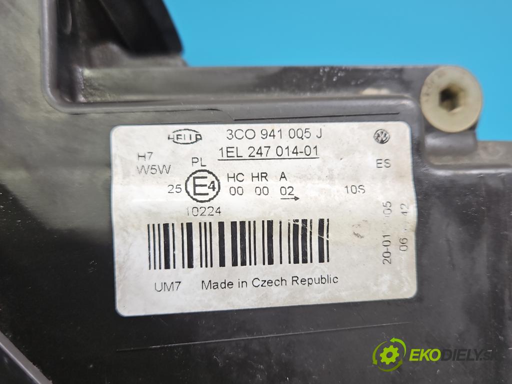 Vw Passat B6 2005-2010 2.0 FSI 150 HP manual 110 kW 1984 cm3 4- Reflektor: ľavý 3C0941005J (Kľučka dverí ostatné)