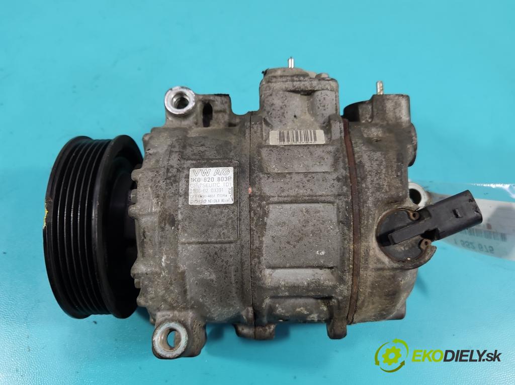 Vw Golf V 2003-2009 1.4 FSI 90 HP manual 66 kW 1390 cm3 5- Kompresor: klimatizácie 1K0820803P (Kompresor klimatizácie)