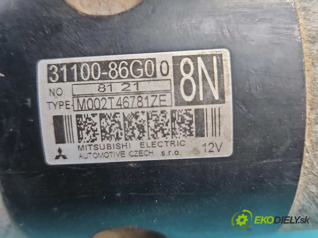 Suzuki Swift Mk6 2005-2010 1.3 16V 92 HP manual 68 kW 1328 cm3 5- štartér 31100-86G00 (Štartér)