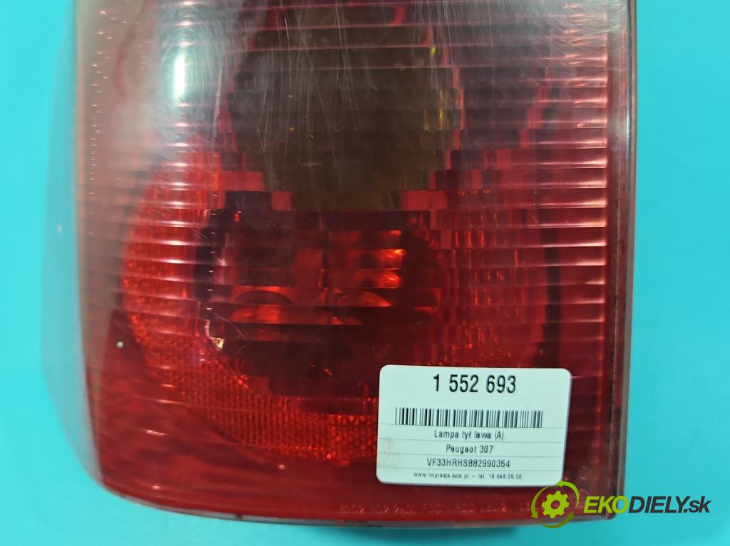 Peugeot 307 2.0 hdi 109 HP manual 80 kW 1997 cm3 5- svetlo / reflektor zadné ľavé  (Kľučka dverí ostatné)