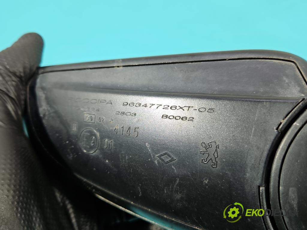 Peugeot 307 2.0 hdi 109 hp manual 80 kW 1997 cm3 5- zpětné zrcátko levé 96347726XT (Klika dveří ostatní)