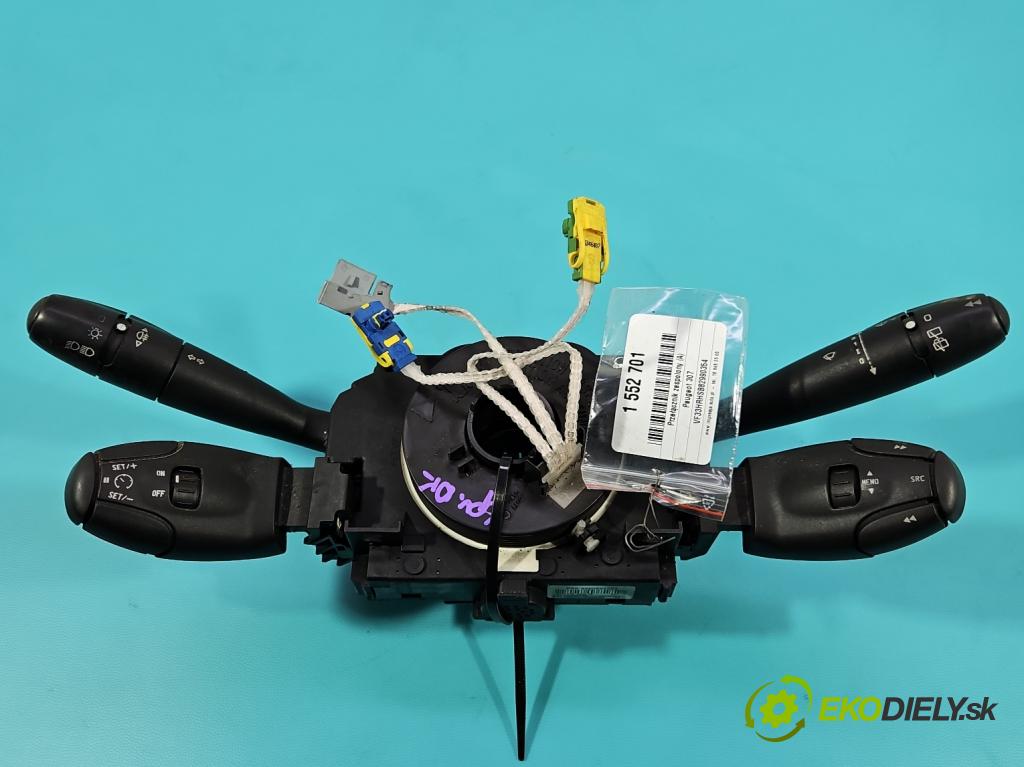 Peugeot 307 2.0 hdi 109 HP manual 80 kW 1997 cm3 5- prepínač komplex: 96605652XT (Prepínacie páčky pod volantom)