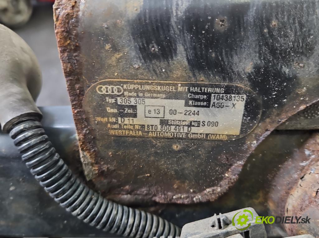 Audi A4 B8 2007-2015 2.0 tdi 136 HP manual 100 kW 1968 cm3 4- Hák: vlečení: 8T0800491D (Ťažné zariadenie)