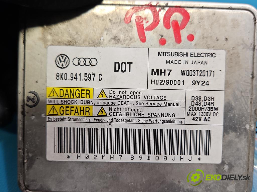 Audi A4 B8 2007-2015 2.0 tdi 136 HP manual 100 kW 1968 cm3 4- střídač: xenon 8K0941597C (Riadiaca jednotka xenónu)