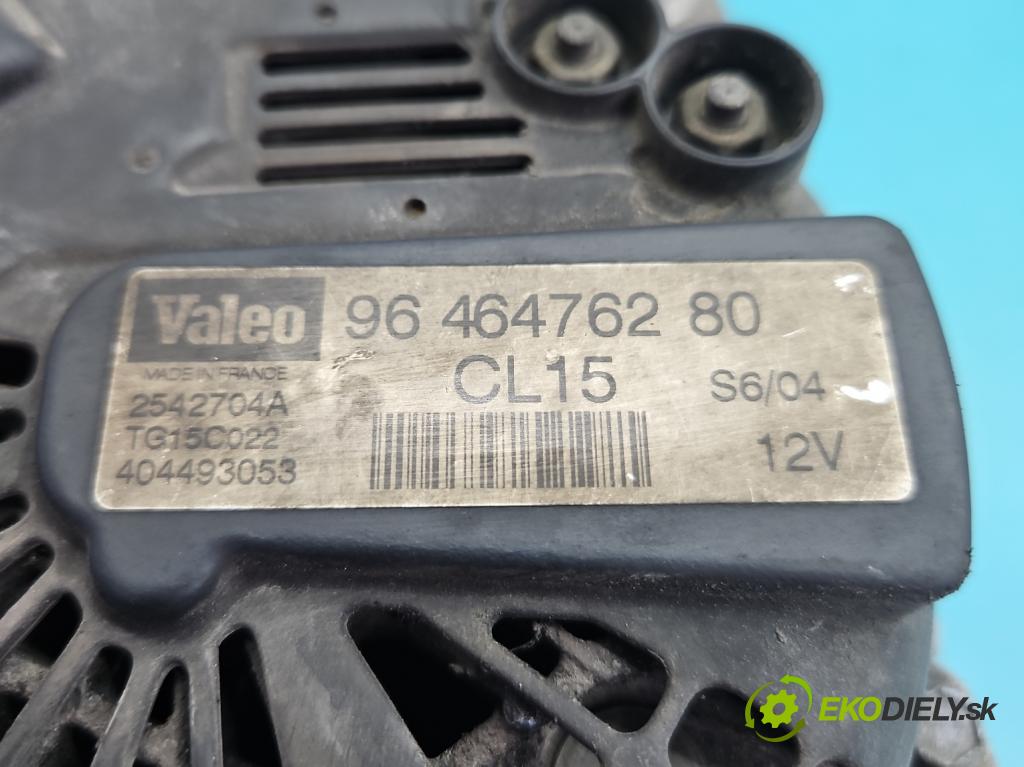 Citroen C3 I 2002-2009 1.4 hdi 90 HP manual 66 kW 1398 cm3 5- Alternator 9646476280 (Alternátor)