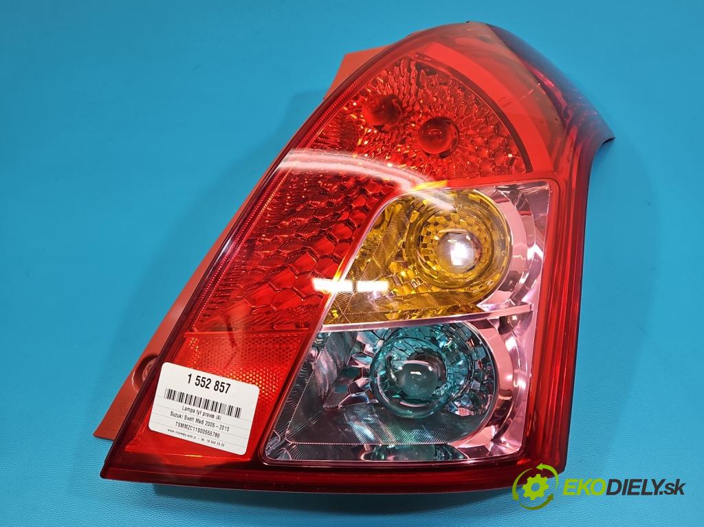 Suzuki Swift Mk6 2005-2010 1.3 16V 92 HP manual 68 kW 1328 cm3 5- svetlo / reflektor zadné pravé  (Kľučka dverí ostatné)