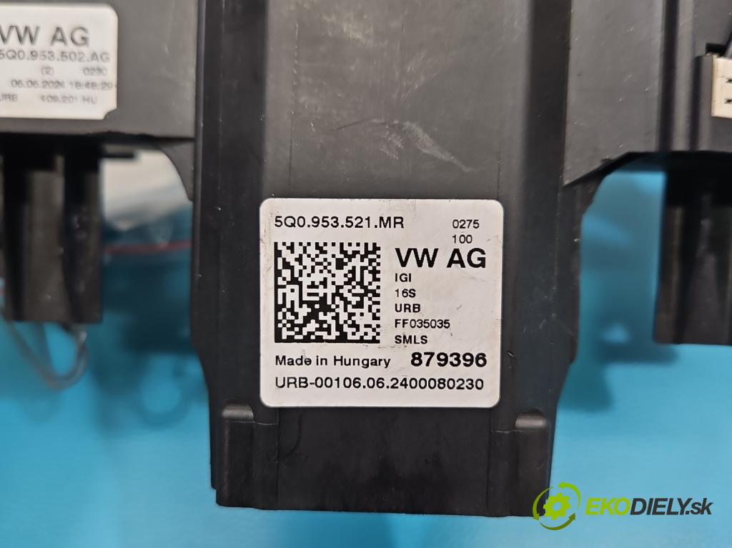 Skoda Kamiq 1.0 TSI 116 HP automatic 85 kW 999 cm3 5- prepínač komplex: 5Q0953521MR (Prepínacie páčky pod volantom)