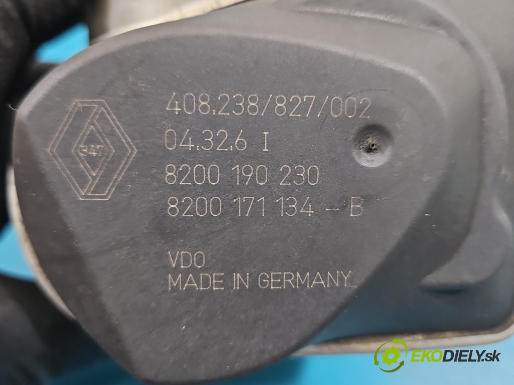 Renault Scenic II 2003-2009 1.6 16V 113 HP manual 83 kW 1598 cm3 5- klapka 8200190230 (Škrtiaca klapka)