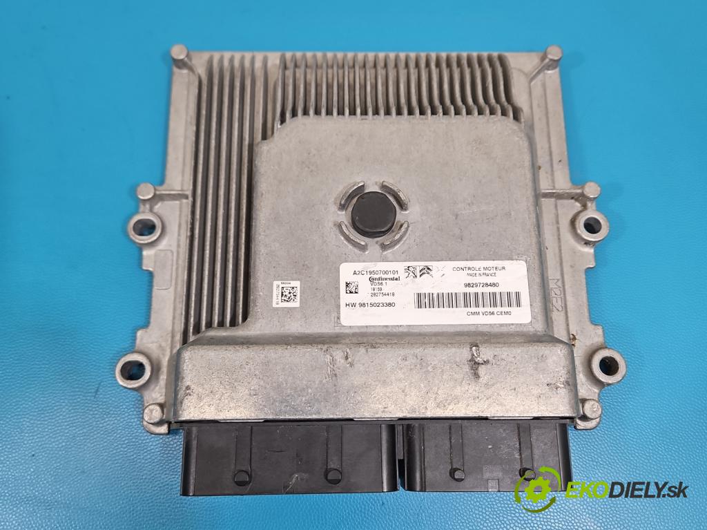 Peugeot 2008 I 2013-2019 1.2 12V 131 hp manual 96 kW 1199 cm3 5- řídící jednotka motoru 9829728480