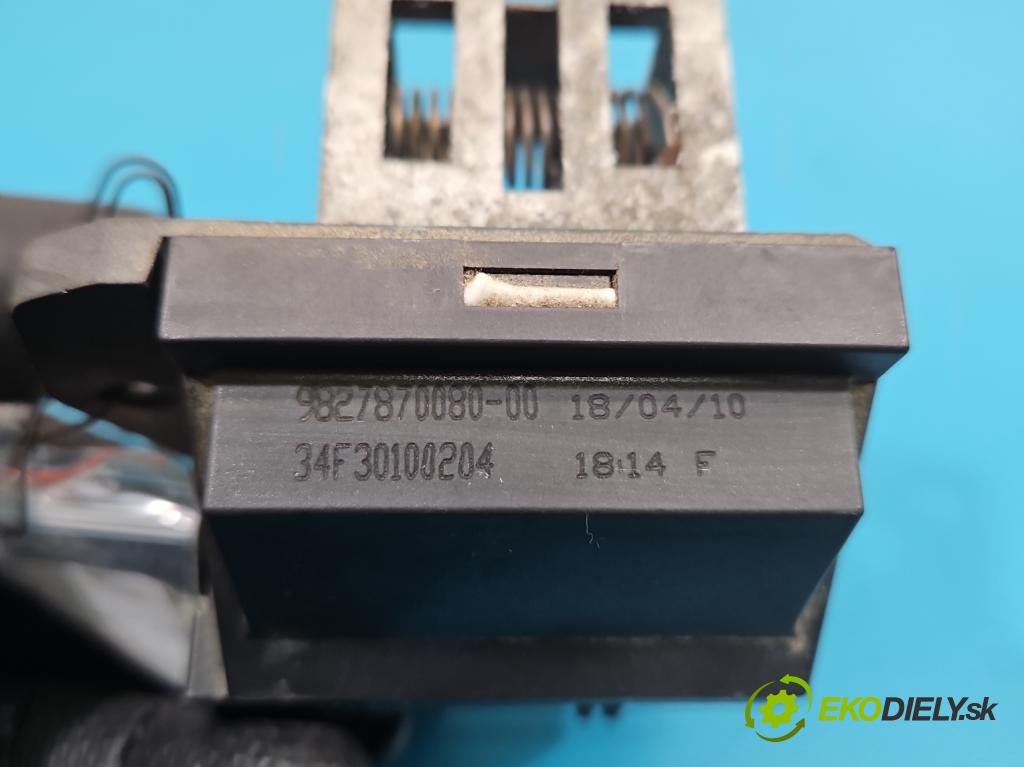 Peugeot 2008 I 2013-2019 1.2 12V 131 HP manual 96 kW 1199 cm3 5- Relé: ventilátoru 9827870080