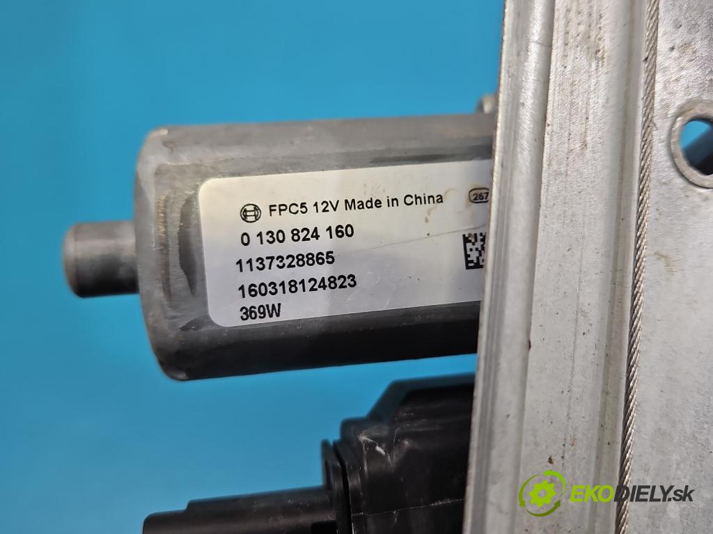 Peugeot 2008 I 2013-2019 1.2 12V 131 HP manual 96 kW 1199 cm3 5- mechanizmus okna predné pravý 0130824160