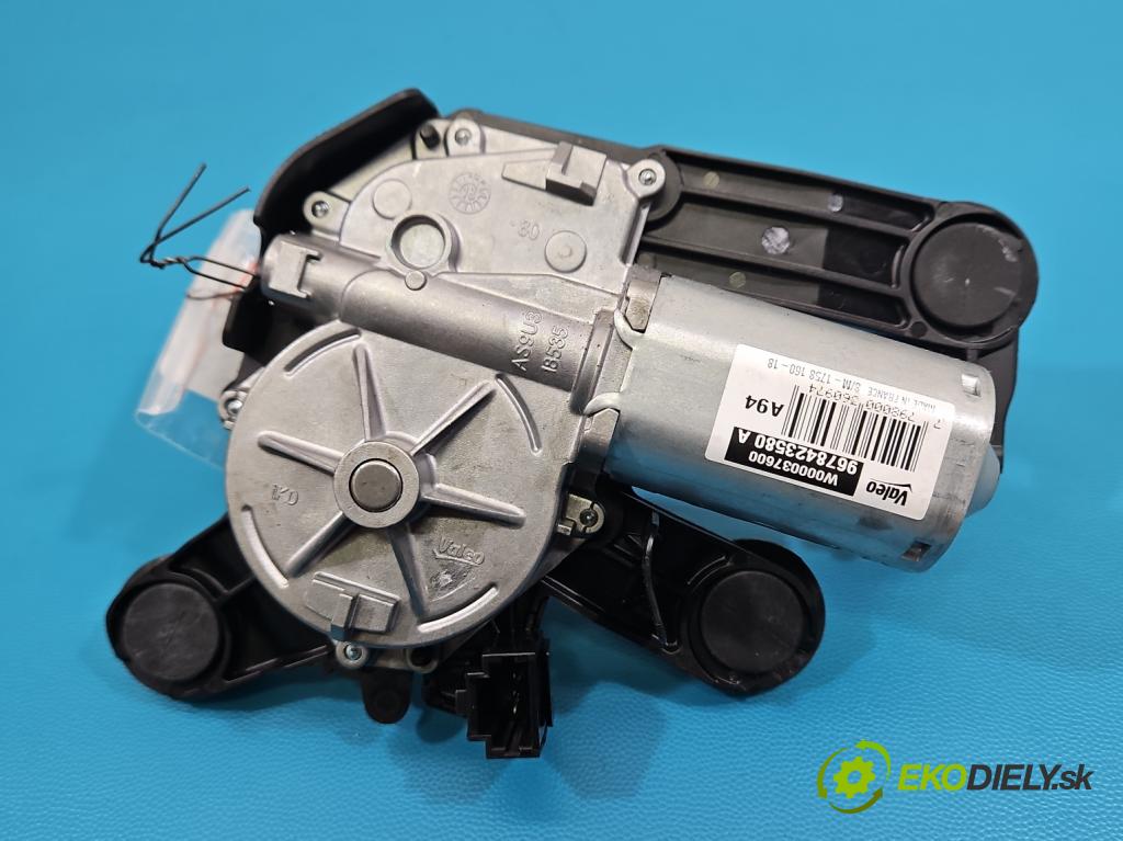 Peugeot 2008 I 2013-2019 1.2 12V 131 hp manual 96 kW 1199 cm3 5- motor stěrače zadní 9678423580A