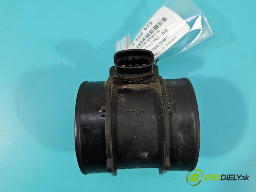 Opel Vectra C 2002-2008 1.8 16V 122 HP manual 90 kW 1796 cm3 4- průtokoměr: 5WK9606 (Váha vzduchu)