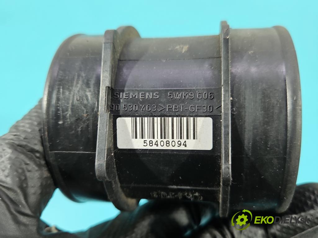 Opel Vectra C 2002-2008 1.8 16V 122 HP manual 90 kW 1796 cm3 4- průtokoměr: 5WK9606 (Váha vzduchu)