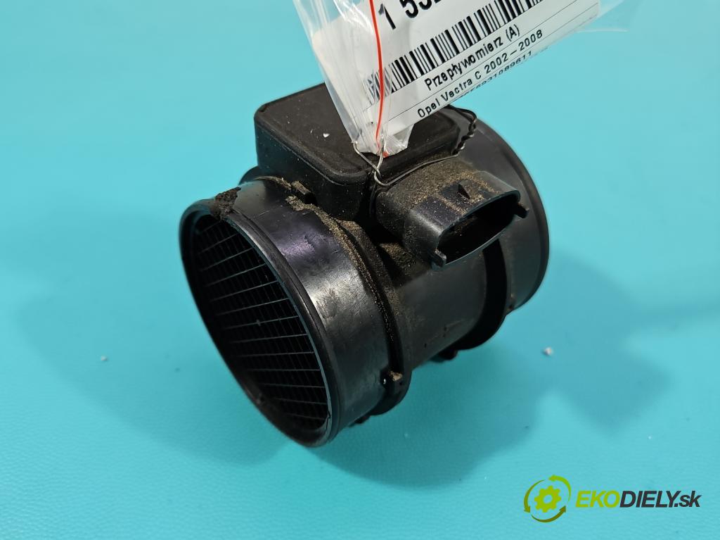Opel Vectra C 2002-2008 1.8 16V 122 HP manual 90 kW 1796 cm3 4- průtokoměr: 5WK9606 (Váha vzduchu)