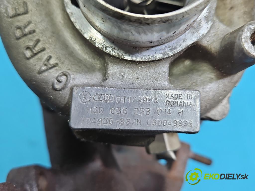 Vw Passat B6 2005-2010 2.0 tdi 140 HP automatic 103 kW 1968 cm3 5- turbodúchadlo, turbo 724930-8 (Turbodúchadlo (kompletné))