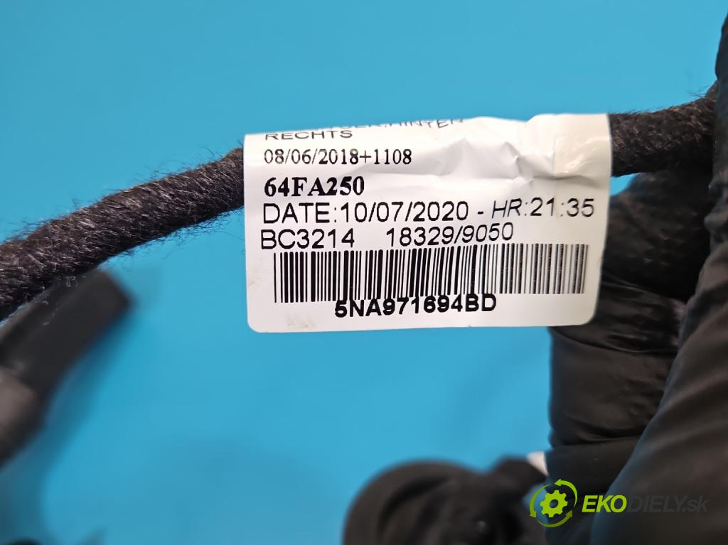 Vw Tiguan II 2016-2024 1.5 TSI 150 HP automatic 110 kW 1498 cm3 5- Zväzok: dvere zadné pravých 5NA971694BD