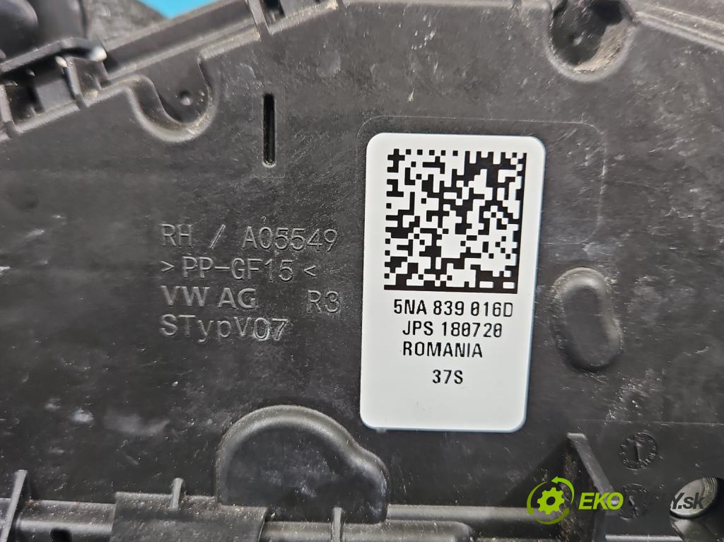 Vw Tiguan II 2016-2024 1.5 TSI 150 hp automatic 110 kW 1498 cm3 5- zámek zadní pravý 5NA839016D