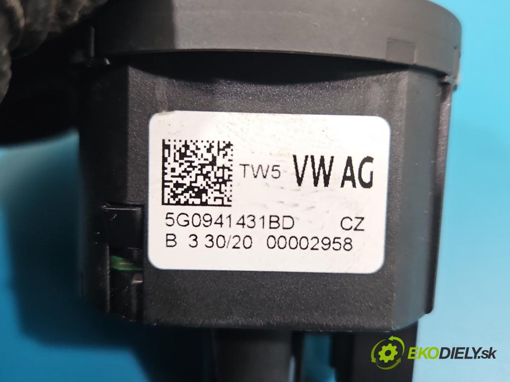 Vw Tiguan II 2016-2024 1.5 TSI 150 hp automatic 110 kW 1498 cm3 5- Přepínač světel na deska: 5G0941431BD