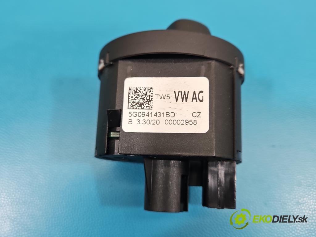 Vw Tiguan II 2016-2024 1.5 TSI 150 hp automatic 110 kW 1498 cm3 5- Přepínač světel na deska: 5G0941431BD