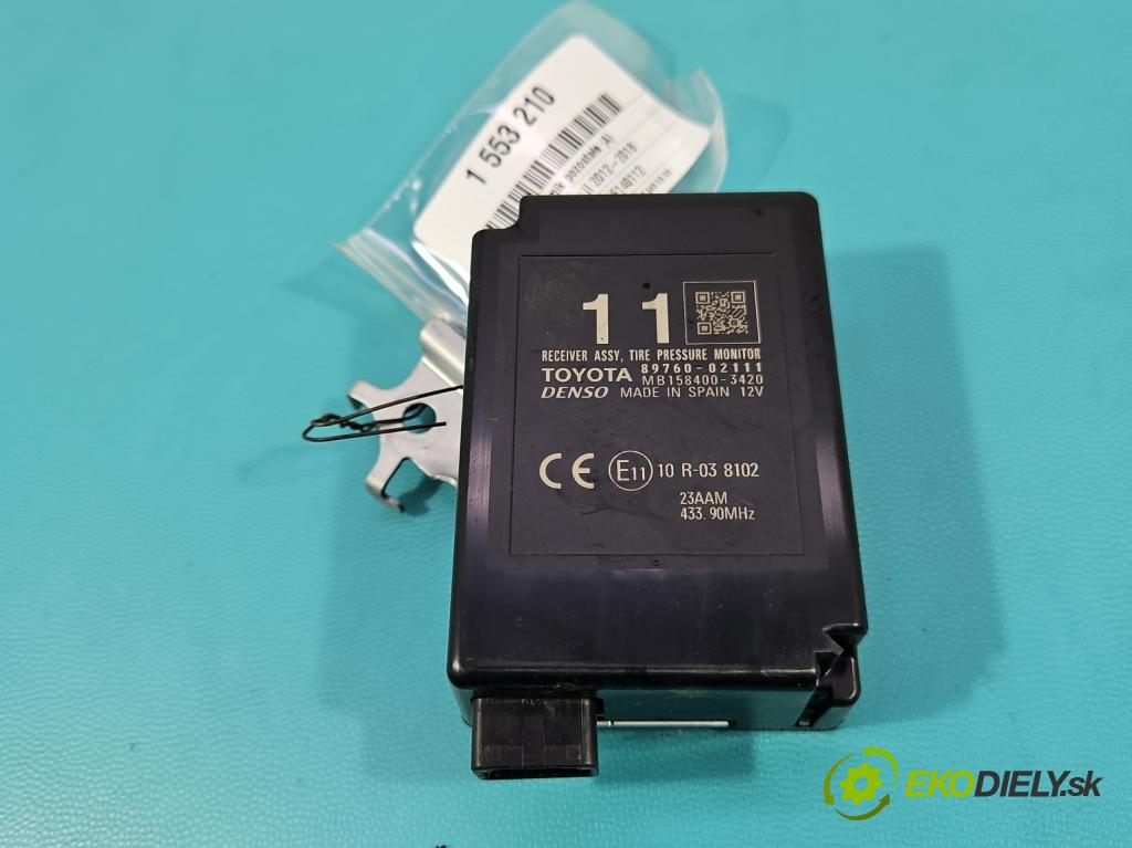 Toyota Auris II 2012-2018 1.8 hybrid 99 HP automatic 73 kW 1798 cm3 5- riadiaca jednotka ostatné 89760-02111