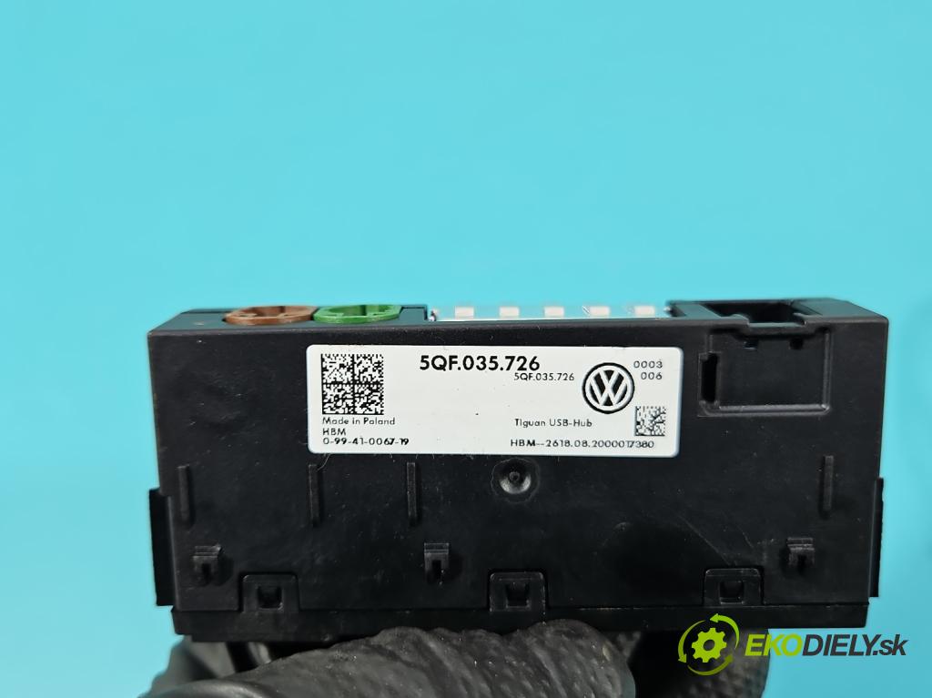Vw Tiguan II 2016-2024 1.5 TSI 150 HP automatic 110 kW 1498 cm3 5- zásuvka USB 5QF035726