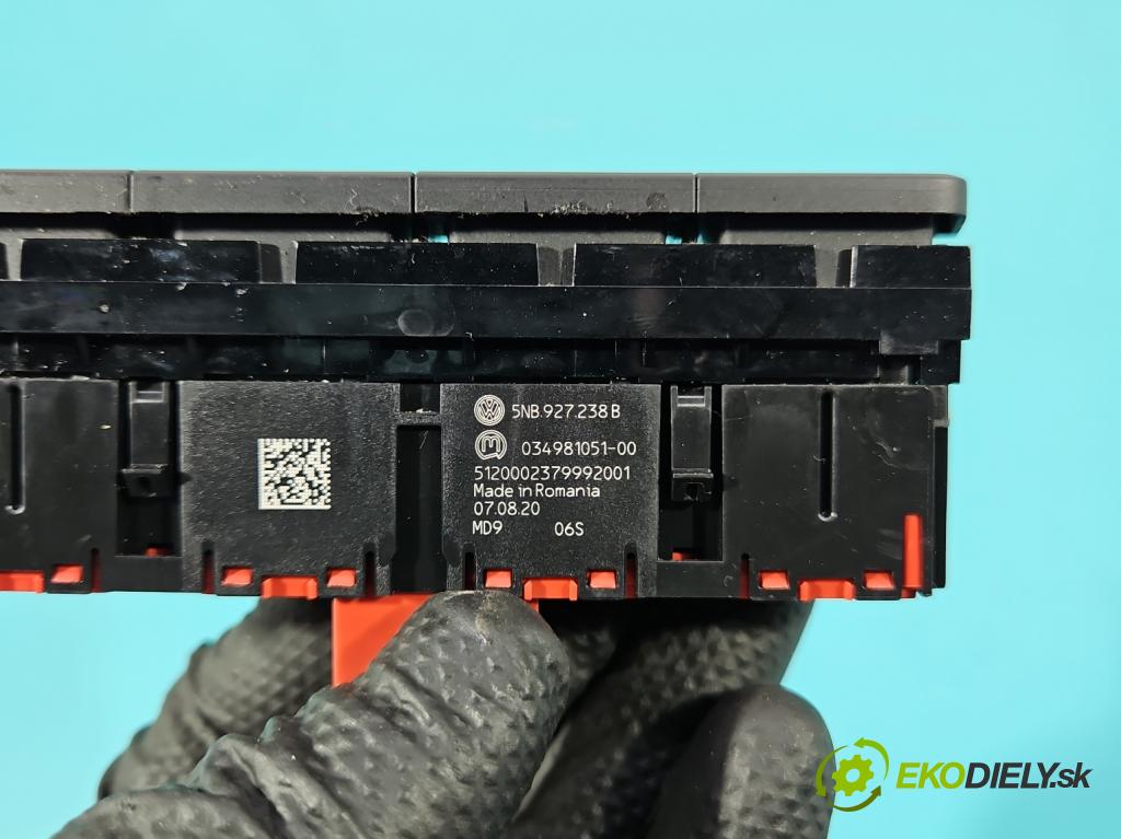 Vw Tiguan II 2016-2024 1.5 TSI 150 HP automatic 110 kW 1498 cm3 5- prepínač ostatné 5NB927238B